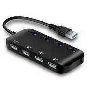 Multi USB 3.0 Type C USB-C Hub 4 Port Expansion High Speed iPad MacBook Laptop