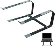 Wooden Laptop Stand, Metal Laptop Stand Vertical Laptop Stand, Ergonomic Computer Holder, Laptop Riser, Computer Stand for Home Offices School