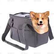 HappyTails Soft-Sided Pet Bag, Grey
