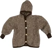 [Cosilana] Baby Hooded Jacket, 60% Organic Wool, 40% Organic Cotton