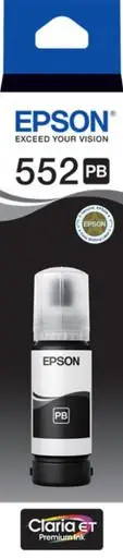Epson T552 - Claria EcoTank - 70ml Pigment Photo Black Ink