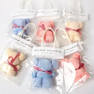 小熊毛巾(附PVC袋) 造型毛巾 婚禮小物 婚禮小物 小熊毛巾 禮品 婚禮贈禮 贈品