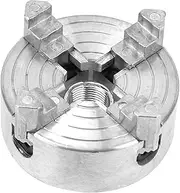 YDuupxe Z011A Zinc Alloy 4 Jaw Chuck Lathe Chuck, Metal Lathe Clamp Accessory for Mini Metal