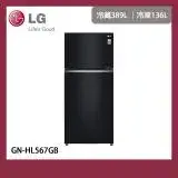 【LG 樂金】525L 鏡面直驅變頻雙門冰箱 (GN-HL567GB) 含基本安裝