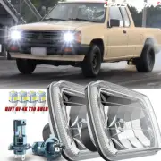 Pair 7x6" HEADLIGHTS Hi/Lo beam W-bulbs H6054 fit Nissan Mitsubishi Mighty Max