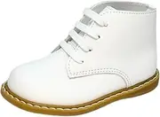 [Baby Deer] Natural Steps High Top Baby Boy Girl Unisex Walking Shoes (Infant/Toddler) White