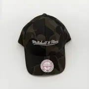 Mitchell & Ness Mens Hat Camo FlexFit Low Profile Snapback One Size New