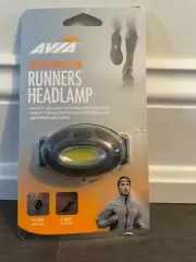 AVIA Runners Headlamp Light High Visibility LED Ultra Bright Light w/ Batteries