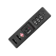 TSA Customs Code Lock for Luggage - Portable PC Luggage Lock with Built-in Sunk Lock - Anti-Theft Combination Lock (Black)