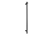 AGUZZO EZY FIT Heated Towel Rail - Single Vertical Square Tube - (H1400mm) - PVD Gun Metal