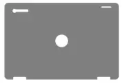 Dell 3189 2-in-1 CHROMEBOOK Top Cover Skins - 12pcs - Light Matte Grey