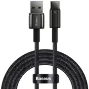 Baseus Tungsten Gold Fast Charging Data Cable USB-A to USB-C 100W 1m - Black