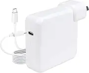 Mac Book Pro Charger 100W, USB C Charge Cable Fast Power Supply for MacBook Pro 13/14/15/16 inch/Mac-Book Air 2020/2019/2018, Compatible with iPad Pro/Thinkpad/HP/Dell with 1.8M USB C Charge Cable