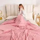 Ice Cooling Blankets Breathable Air Condition Comforter Lightweight Summer Quilt