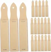 HOMSFOU Artist Sandpaper Stick Set 20pcs Sketching Sandpaper Handheld Pencil Sharpener Art Burnish for Students