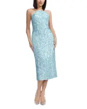 Dress the Population Etta Sequin Halter Dress