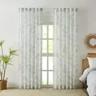 NEW KOO Botanicals Vine Concealed Tab Top Sheer Curtains By Spotlight