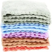 IWOWHERO 10Pcs Fleece Bath Towels for Highly Absorbent Bath Towel Skin Friendly and Fluffy for Newborns