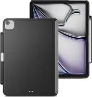 [MAGEASY] CoverBuddy for 2024 iPad Air 11" - iPad Air Case Compatible with Magic Keyboard for iPad Air (M2), Enhanced Thickness & Heat Dissipation - Black (Leather)