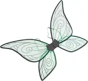 SAFIGLE Holiday Party Performance Props Angel Elf Foldable Wings (white) Name Costume Decorations Fairy The Party Wing Prop Wings for Adults Butterflies Wing Decor Yarn Black