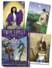 TWIN TAROT Deck & Booklet Card Boxed Set oracle divination cards pagan wicca