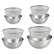 2 Pieces Rice Washing Bowl Colander Food Strainers Set for Vegetable Rice
