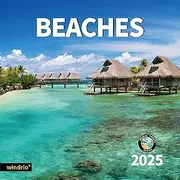 2025 Wall Calendar,Calendar 2025, January 2025 - June 2026, Wall Calendar BEACHES, 12" x 24" Opened,Full Page Months Thick & Sturdy Paper for Calendar Organizing & Planning