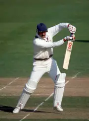 Jimmy Cook batting Somerset during Benson and Hedges- Old Cricket Photo 1