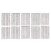 10Pcs Ties Solderless Breadboard 400Contacts Points Prototyping