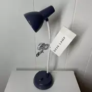 New Adjustable Bright Light USB-A Powered Mini Decorative Desk Lamp Blue
