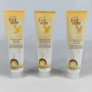 3 Avon Foot Works Macadamia Nut Exfoliating Scrub 100ml 3.4 fl oz New Old Stock