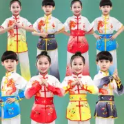 Unisex Kids Children Kung Fu Suit Chinese Martial Arts Training Tai Chi Uniform