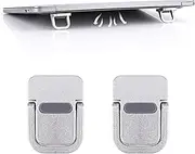 Abeillo 2PCS Portable Keyboard Riser, Self-Adhesive Mini Laptop Stand Invisible Computer Keyboard Stand for Desk, Laptop Feet Compatible with Pro/Air, Lenovo, Surface (Silver)