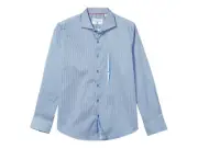 Robert Graham Mens Voyeur Button-Up Shirt Navy Size XL -