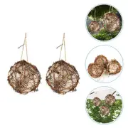 2 Pcs Bird's Nest Toy Nesting Material Ball for Hummers Hummingbird