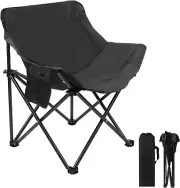 Portable Folding Camping Chair Adult, Lightweight Outdoor Chair with Carry Bag,