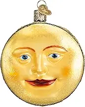 Old World Christmas Ornaments: Man in The Moon Glass Blown Ornaments for Christmas Tree
