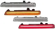 for Dodge for Challenger 2015-2021 Front Amber Rear Red LED Side Marker Light Side Marker Lamp Rear Lights(Front and Rear3)