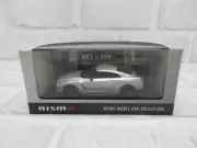 Diecast Car 1/43 Nissan GT R Nismo R35 Silver Dealer Genuine Model Car