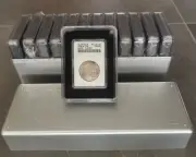 12 Protective Display Case w/ Plastic Storage Box For ANACS Soap Box Coin Holder