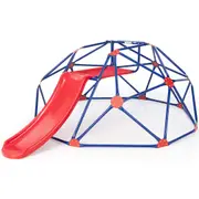 Costway Climb Playset Climbing Dome Metal Frame Outdoor Slide Set Indoor Home Daycare Gifts