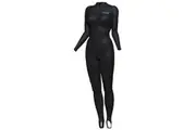 Mirage Hoodless Unisex Adult Rash Vest/Stinger Suit (Black)