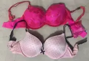 Victorias Secret Sexy Little Things Push Up Bra Rhinestones 34D See Descrip