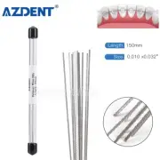 10Pcs/1Pack Dental Ortho Lingual Retainer Wire Stainless Steel Flat Twist Wires