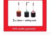 A set of refill kits for Canon CL-41 CL-38 & CL-51 colour ink cartridges