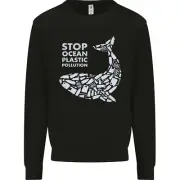 Stop Ocean Plastic Pollution Climate Change Kids Sweatshirt Jumper