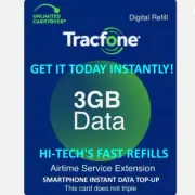 TracFone 3GB Data Prepaid Add On Refill FAST TODAY !! ✅ Only For Smartphones.