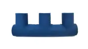 E-Roll Leg Positioner - Large Leg Positioning Aid - Wipe Clean - Blue/Cream