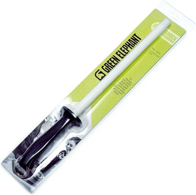 Green Elephant Ceramic Sharpening Rod, Lightweight & Highly Black/White