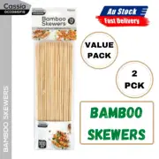 2 pks of Kitchen Craft Packs of Bamboo Wooden Meat, Veg or Fish Barbecue Skewers
